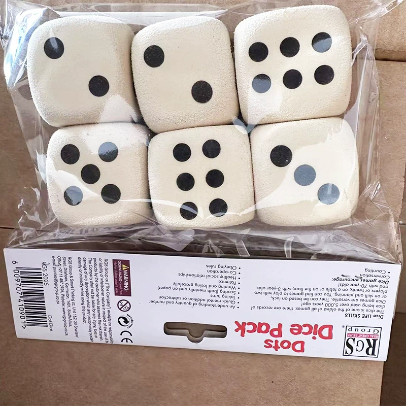 Набор забавных кубиков 38 мм, шестигранные кубики, игрушка для снятия стресса, оптовая продажа плюшевых кубиков