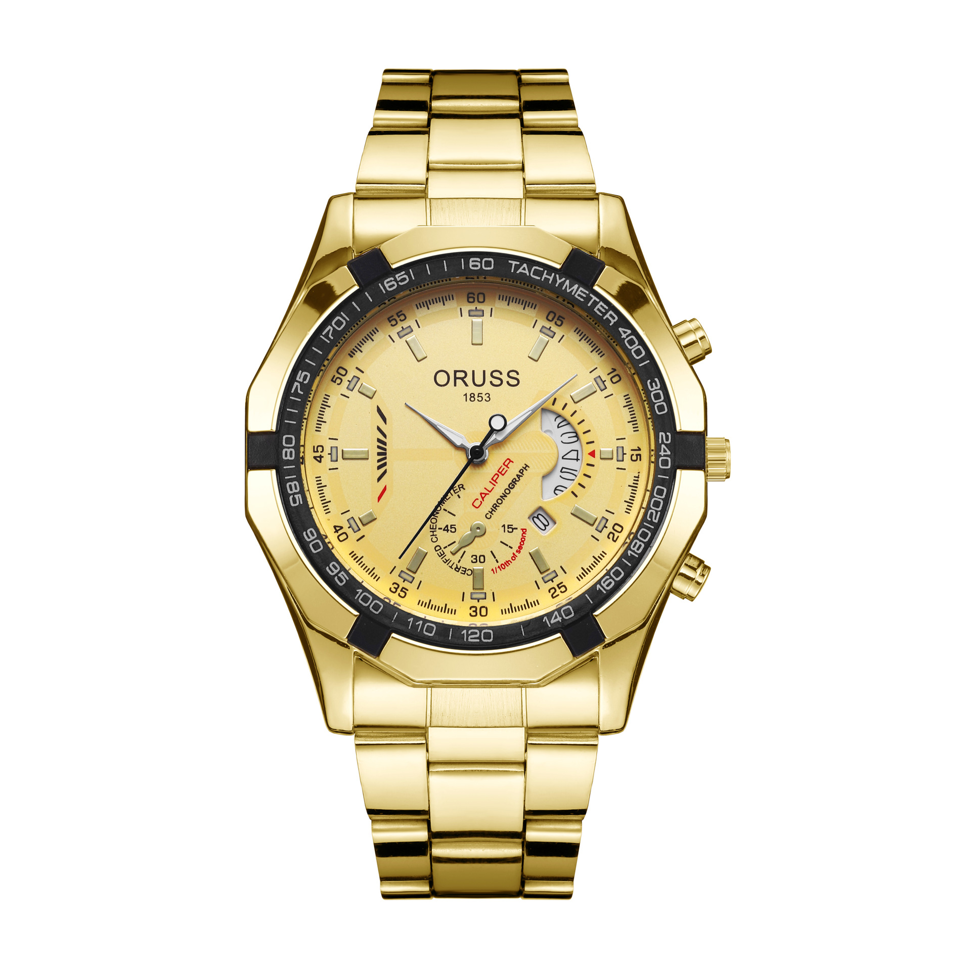 Men's Quartz Chronograph Watch Waterproof Trendy Calendar Dial_voghion.com