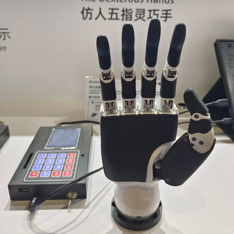 灵巧手仿生六自由度柔性人形机器人教育科研五指仿人机械手掌