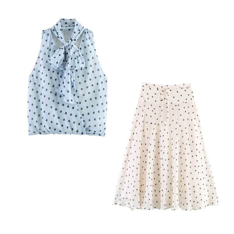 Cross-Border Women's Clothing 2026 European and American Fashion Bow Tie Collar Shirt Top + Skirt Set for Women F612435 Cross-Border Women's Clothing 2026 European and American Fashion Bow Tie Collar Shirt Top + Skirt Set for Women F612435