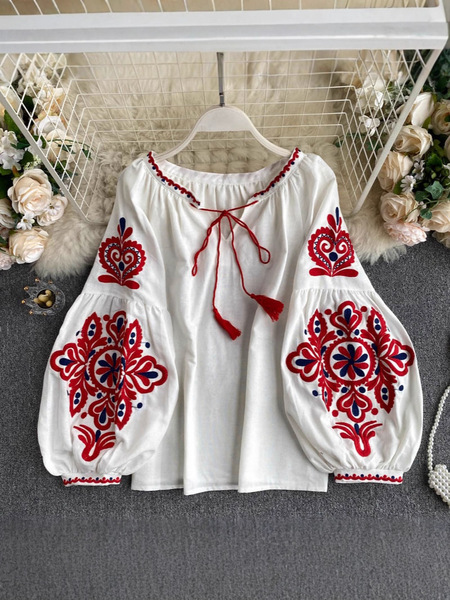 brand retro ethnic embroidery