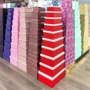Cross-Border Foreign Trade Valentine's Day Gift Box, Box-In-Box Packaging Box, Large Box Set with Small Box Gift, Ins-Style Gift Box