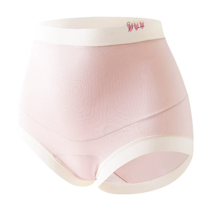 Summer silk cotton antibacterial comfortable pants for pregnant, high waist