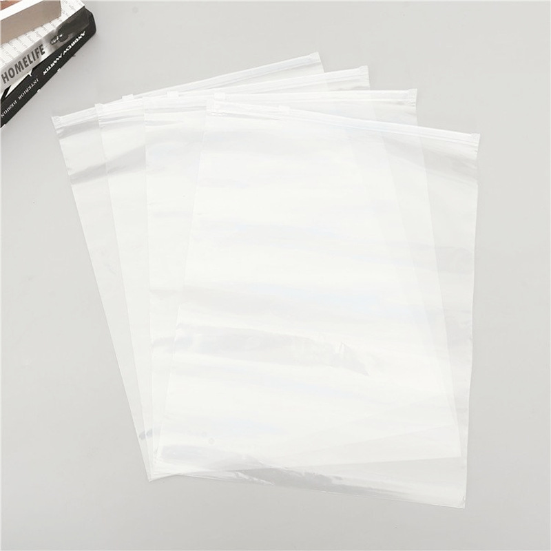 服装衣服包装袋pe透明塑料自封袋袜子内衣内裤封口磨砂拉链袋