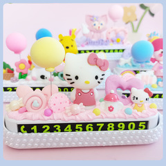 奶油膠自製DIY創意汽車臨時停車牌挪車電話號碼牌隱藏式車內裝飾