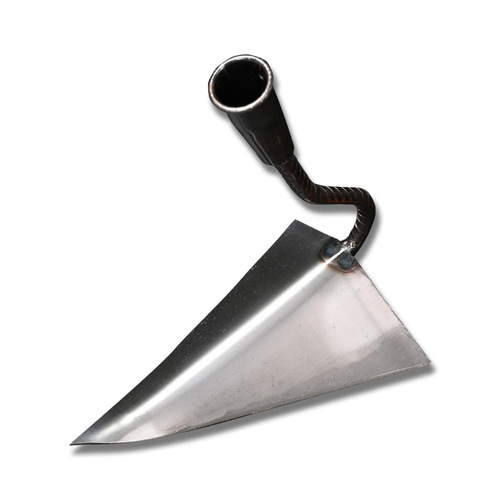 Manganese steel triangle hoe agricultural ditching hoe vegetable ridge hoe small tip hoe soil loosening artifact farm tool plowing the ground