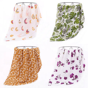 New Style Bamboo Cotton Gauze Wrapping Towel Newborn 2 Layers Gauze Bath Towel Baby Gauze Cover Blanket Baby Gauze Bag Quilt