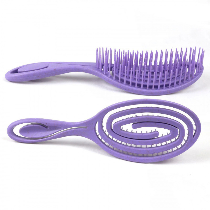 楕円形の中空ヘア頭皮マッサージコームヘアブラシ|undefined