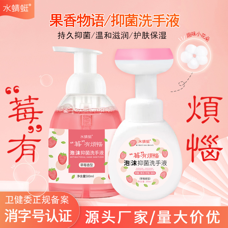 300ml花朵洗手液 批發果香物語消毒殺菌潔淨消字號抑菌泡沫洗手液