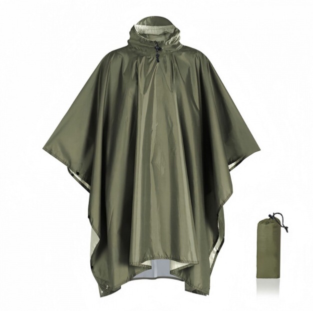 多機能三合一レインコート天幕地マントレインコートアウトドア登山防雨ポリエステル連体レインコート成人|undefined