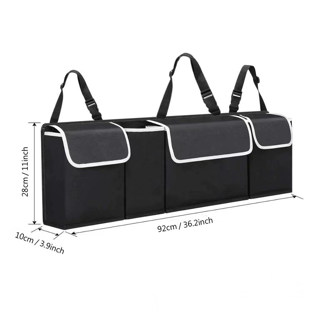 Trunk storage box car car multifunctional storage foldable finishing chair back car storage bag hanging bag