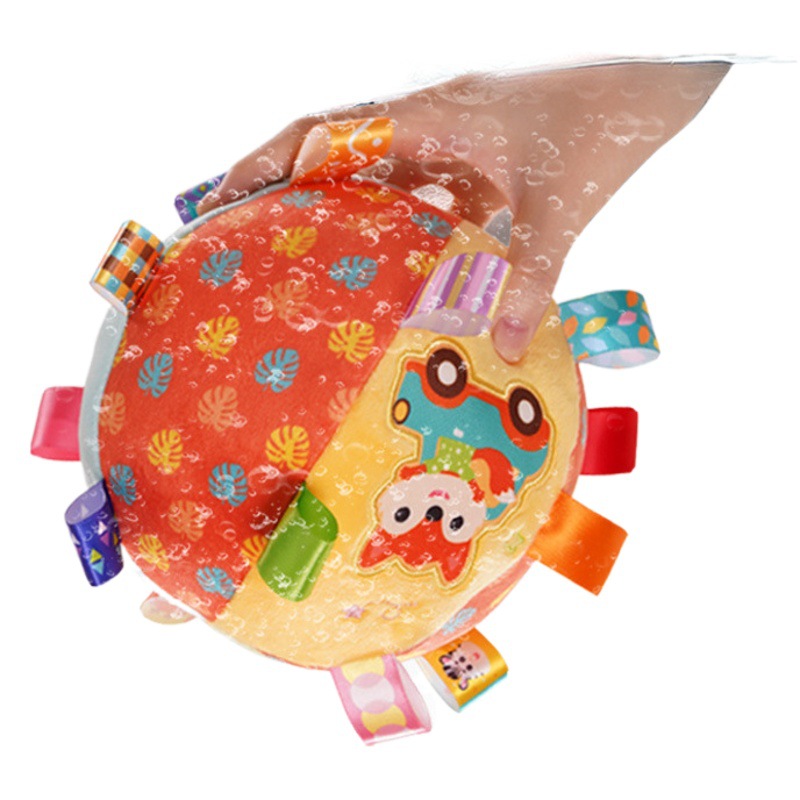 Sozz grip exercise newborn baby toys 0-1 years old rattle Bell soothing puzzle baby hand ball