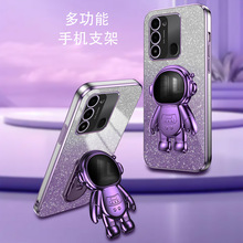 适用InfinixNote40闪粉手机壳HOT50电镀宇航员支架SPARK2022软套3