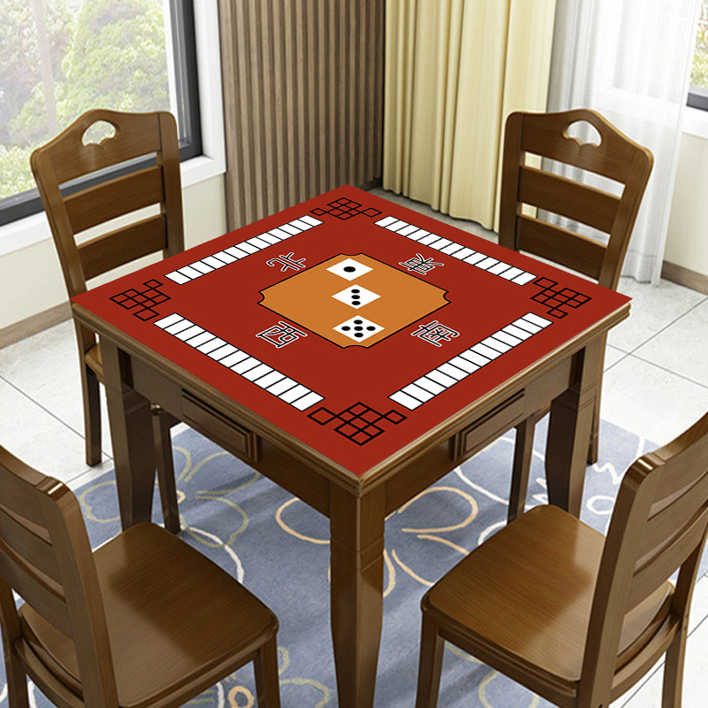 En stock Chino Mahjong Internet celebridad estera de la Mesa frotar mano jugando a las cartas silenciador estera de mesa estera del piso Vacaciones de ajedrez y tarjeta de la sala de entretenimiento estera de la Mesa