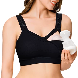 跨境热销女士护理文胸宝宝哺乳内衣针织免提吸乳背心孕妇日常文胸