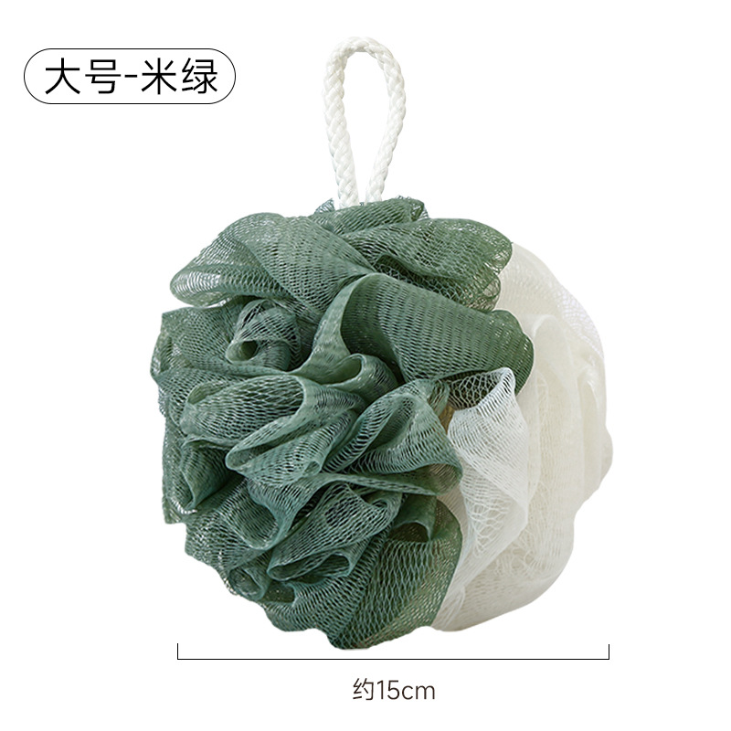 Bola de baño no dispersa grande de alta gama, flor de baño, lindo baño, baño de burbujas, toalla de baño de flores de baño femenina