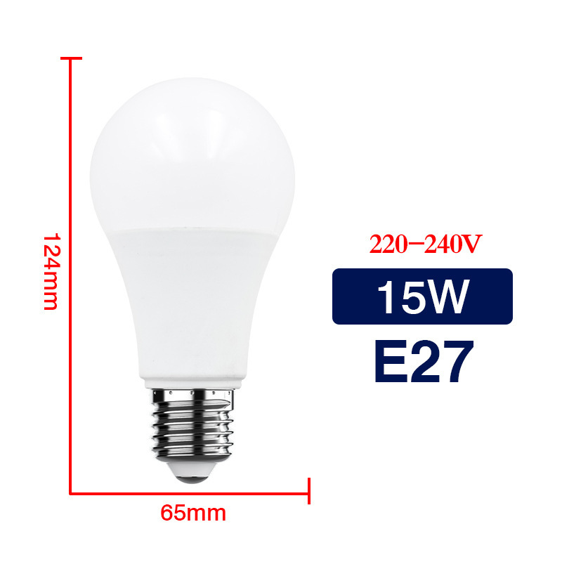 クロスボーダー LED ネジ電球 e27 電球ランププラスチックパッケージアルミ超高輝度屋内照明家庭用省エネ電球卸売|undefined