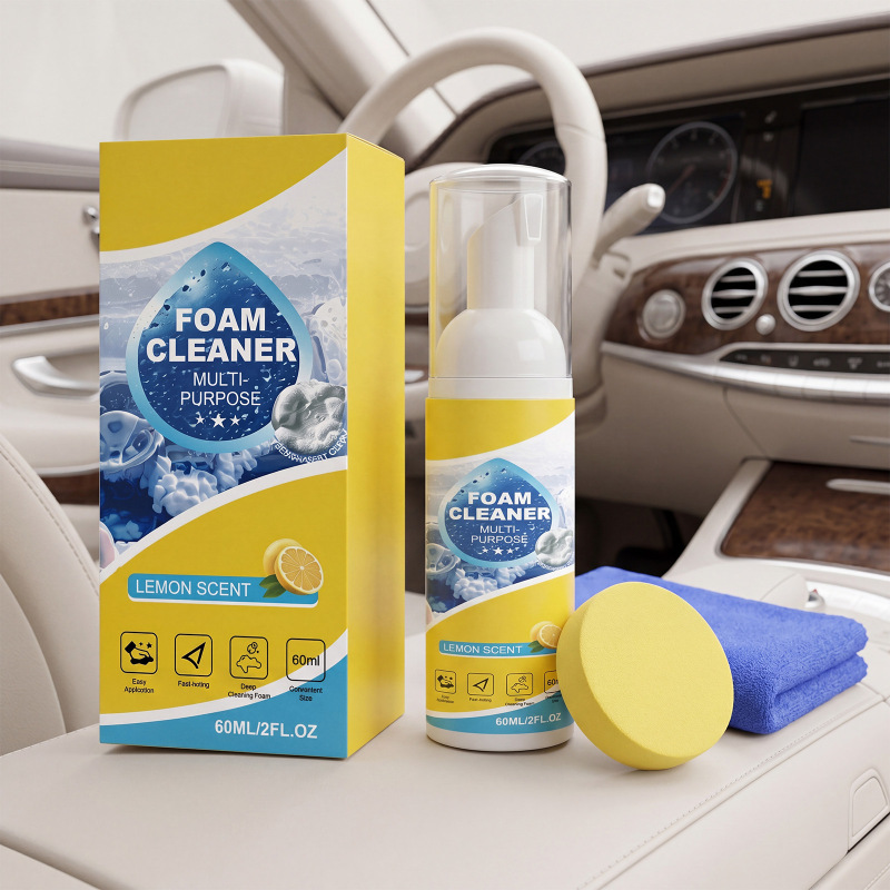 Foam Cleaning Kit, Deep Stain Removal, No Scrubbing Required, Car Interior Cleaning, Household Multi-Purpose Cleaner