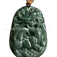 Organic pendant jade, necklace