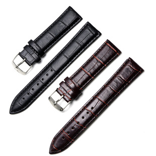 PU Leather Strap Bamboo Pattern Artificial Leather Strap Retro Leather Watch Strap Accessories for Men and Women 14 18 20mm