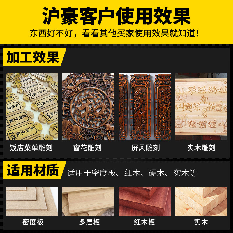 Huhao 3.175/4/6mm doble hoja recta ranura afilado Cuchillo CNC cónico cuchillo grabado máquina herramienta cuchillo de alivio profundo