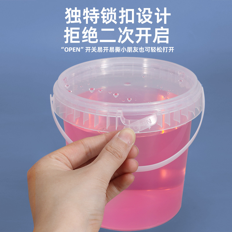 Metasequoia cubo transparente Cubo de embalaje de juguete portátil de grado alimenticio cubo de plástico Cubo de plástico de embalaje de plástico Cubo de barro espacial