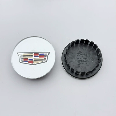 Xt5 Xt6 Hub Car Logo | Car logo - flat-style-silver-base-black-color-label-67mm-one