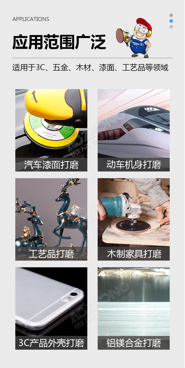 傲众背绒白砂纸详情图