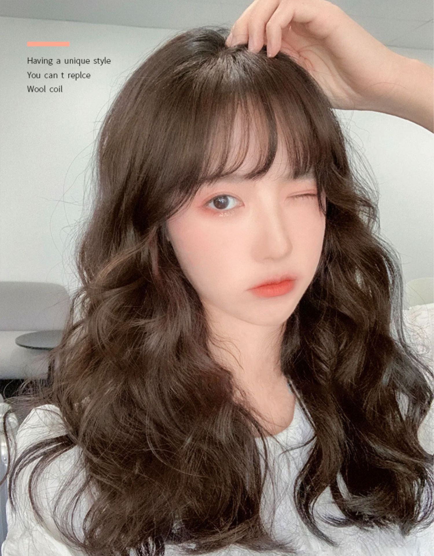 Queue de cheval en cheveux synthétiques avec ondulations_voghion.com