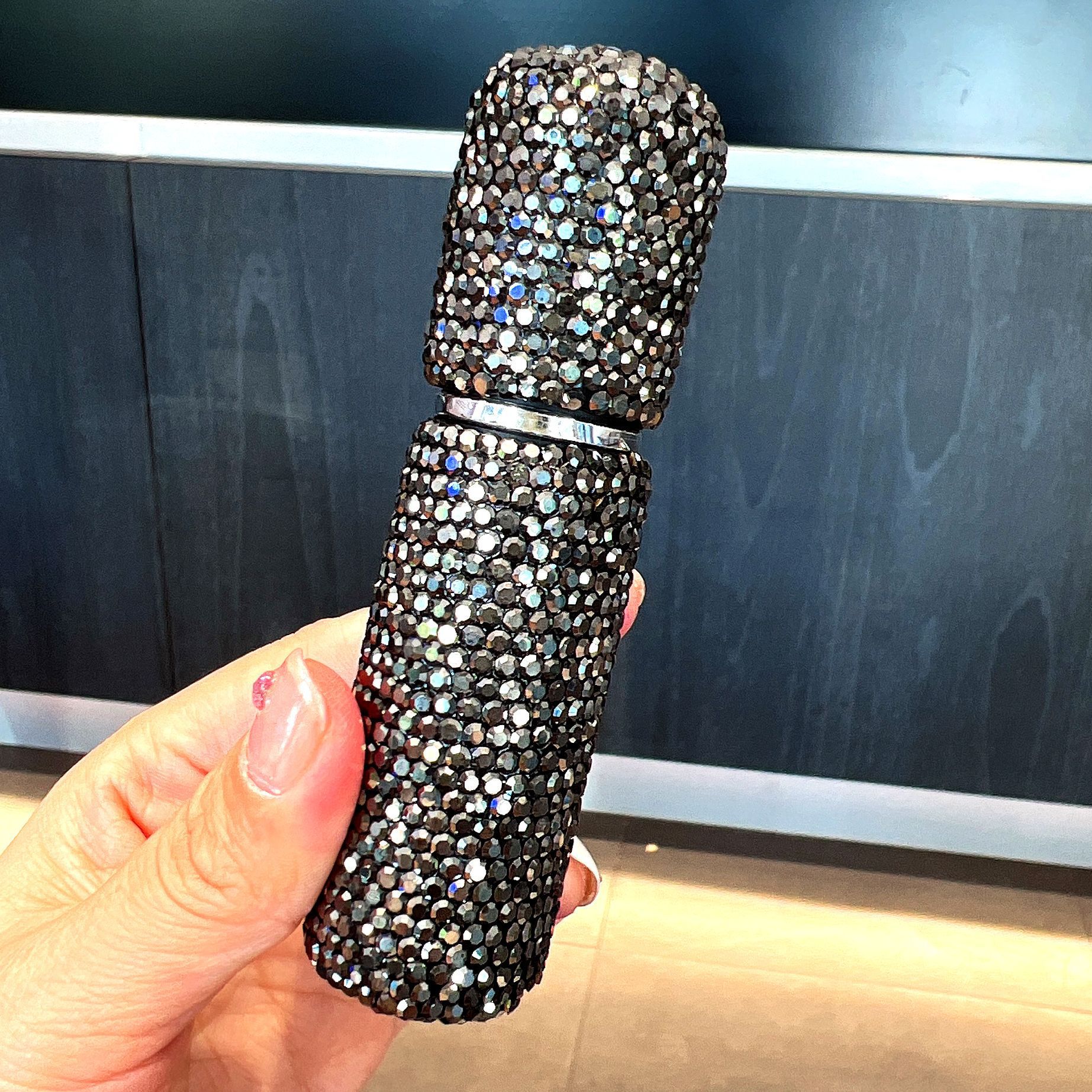 10ml botella de fragancia de diamante con boquilla de pulverización, botella de muestra de vacío, maquillaje de viaje, mini botella de pulverización