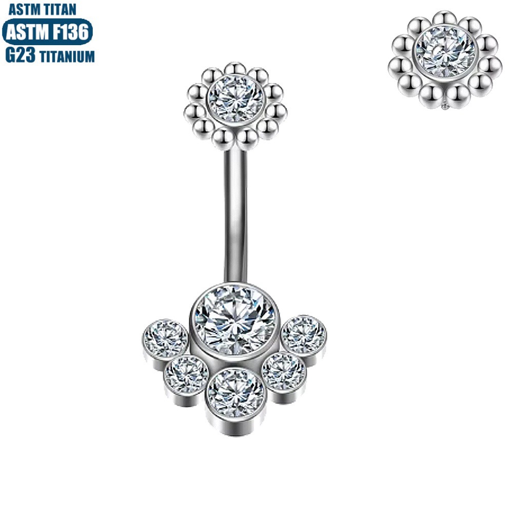 Pointed labret stud close-up product detail