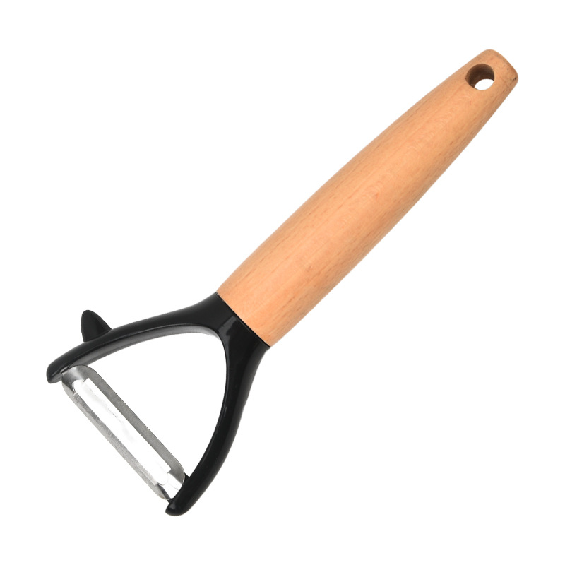 Mango de madera queso pala pizza cuchillo rodillo raspador cuchara de helado cuchillo de peeling sacos de cocina gadget set