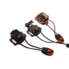 molle夾快拆配件 帶彈力繩戶外包掛扣固定扣收納織帶夾口哨冰斧夾