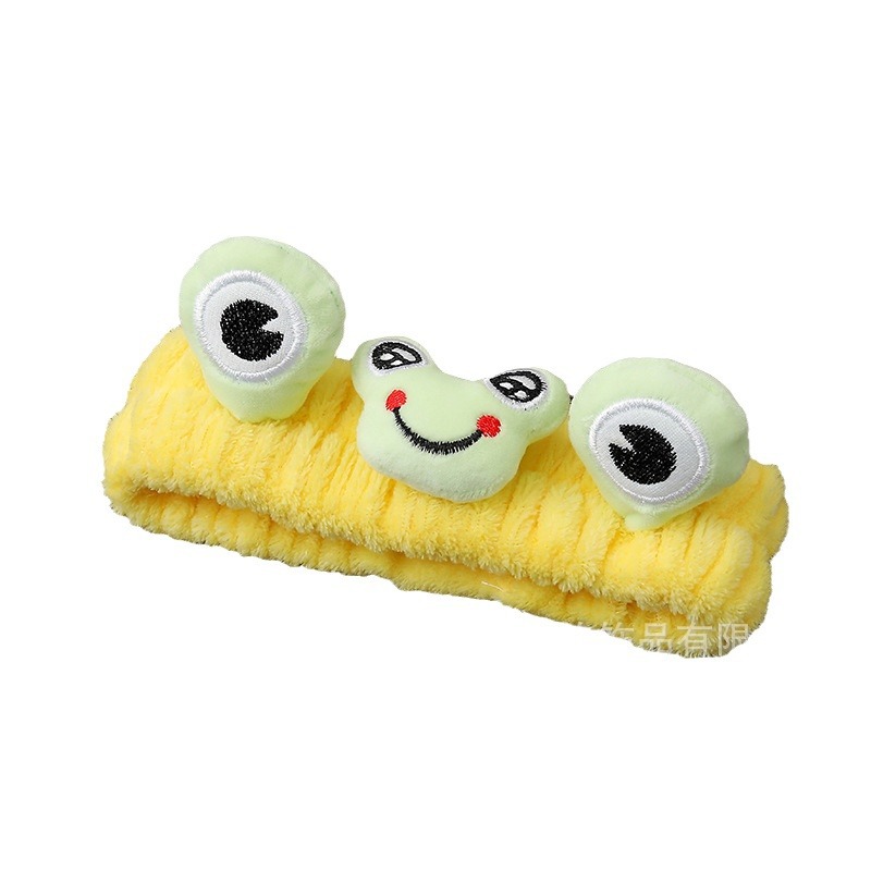 Nueva chica estudiante de moda Linda banda de pelo de felpa de dibujos animados Rana diadema banda de pelo lindo accesorios de cabeza al por mayor