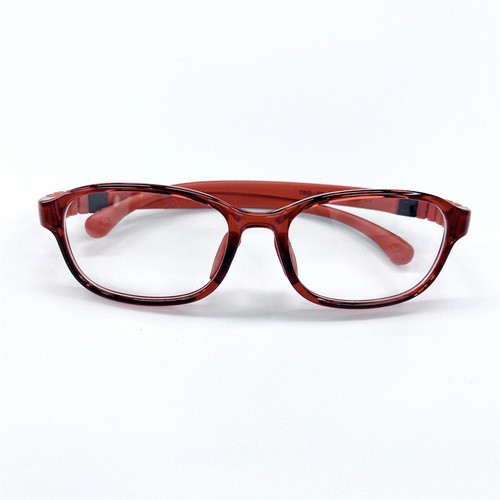 Children's Mirror TRD30 New Anti-blue light Glasses, Clear Lens, Ultra-light Fashion Frame, Ultra-light Silicone, Detachable
