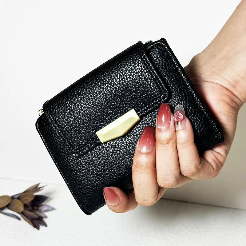 荔枝钱包女士短款钱包女士卡包钱包一体钱包女高级感工厂批发