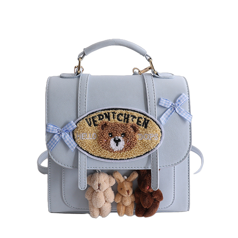 Moda retro estilo británico lindo mochila mujer 2026 nuevo estilo extranjero sensación diaria de hombro mochila de mano image 9