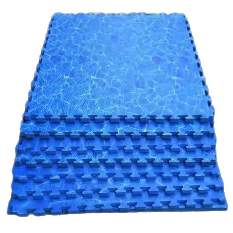 Naughty Castle Floor Mat Foam Mat 100Eva Children's Park Playground Spliced ​​Climbing Mat Blue Ocean Grass