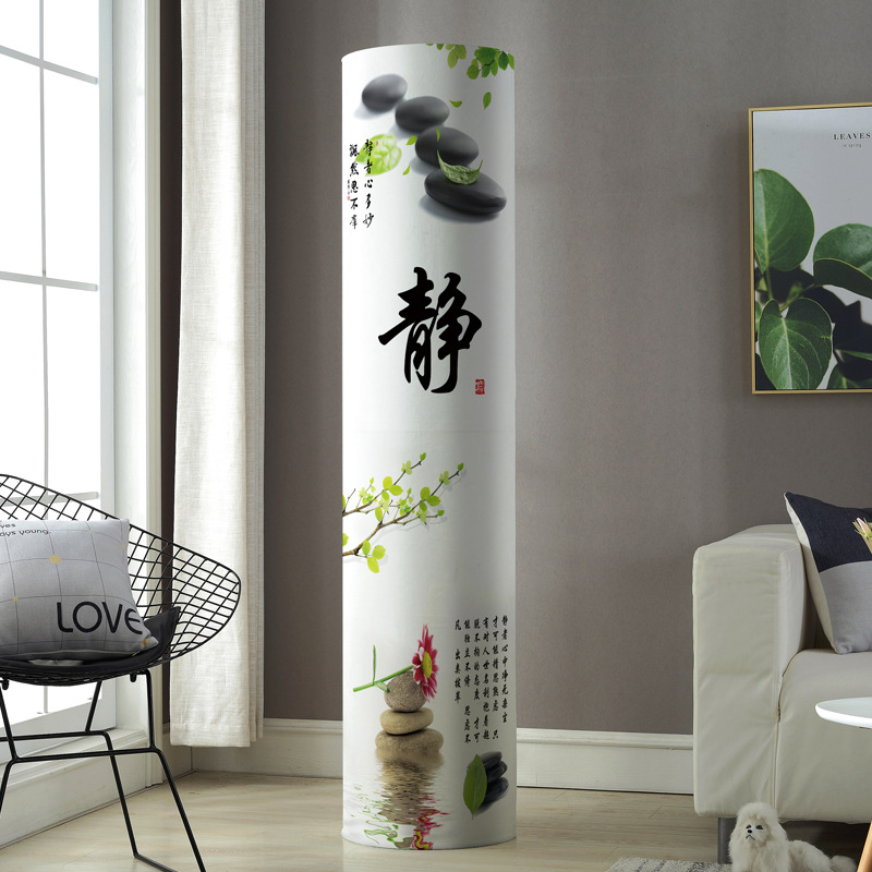 Cubierta de aire acondicionado gabinete redondo cilíndrico Gree sala de estar Midea Haier gabinete buey vertical aire acondicionado cubierta de polvo