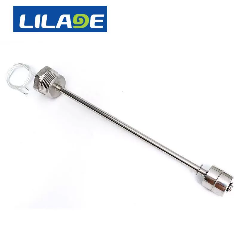 Резьба из нержавеющей стали 316 Перфорированный боковой Поплавковый переключатель уровня промышленного использования Кабельный Поплавковый переключатель уровня