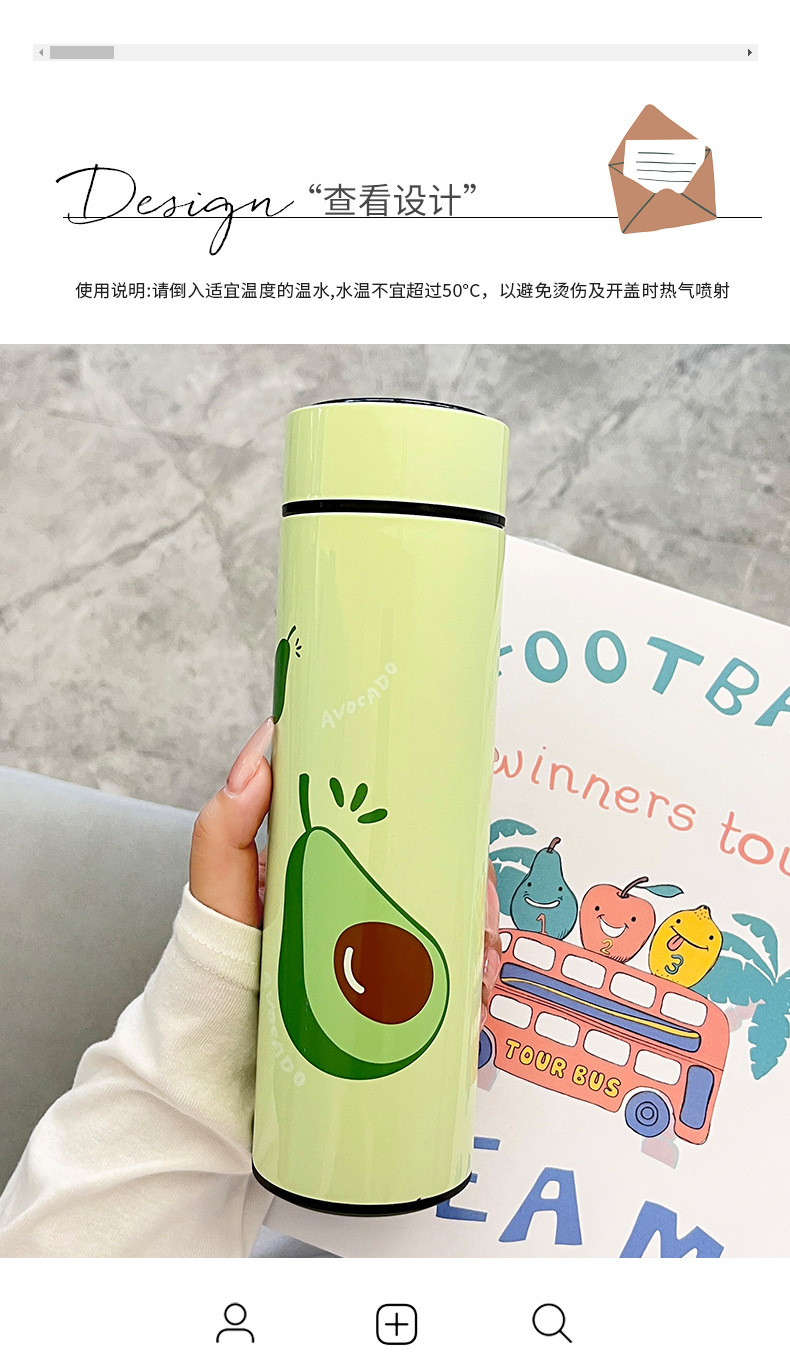 Creative, personalized and trendy insulated cups, simple and ins Japanese stainless steel water cup gifts for male and female students pic 29