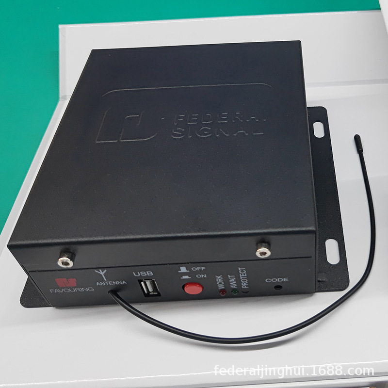 Wireless Remote Control Siren Horn 12V24V Vehicle-Mounted Loudspeaker High-Pitched Alarm Sa620Kg + Square Mouth Horn