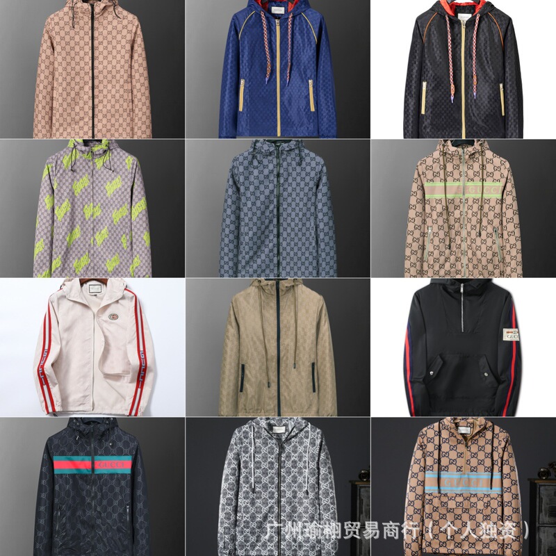 Correct Version of Guka Cross-Border Autumn and Winter First Release Hooded Jacket Windbreaker Fashion Outerwear for Men and Women European and American Foreign Trade