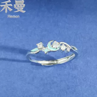 光年之镜夜光情侣戒指轻奢小众设计感对戒生日礼物送女友抖音代发