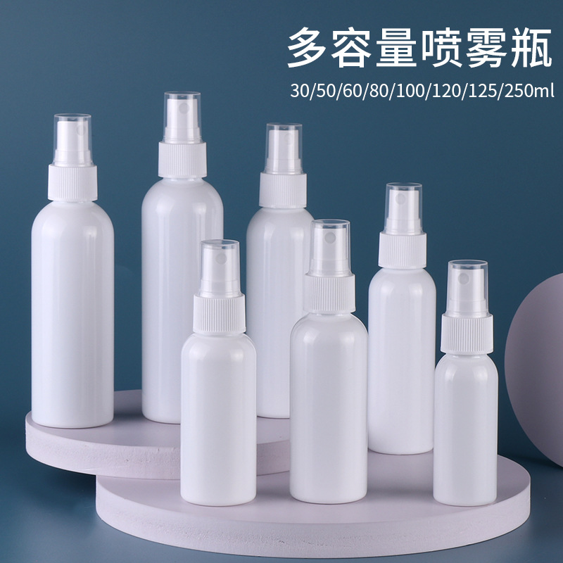 30毫升喷雾瓶100ml化妆水分装小喷壶pet圆肩塑料瓶250ml喷头套装
