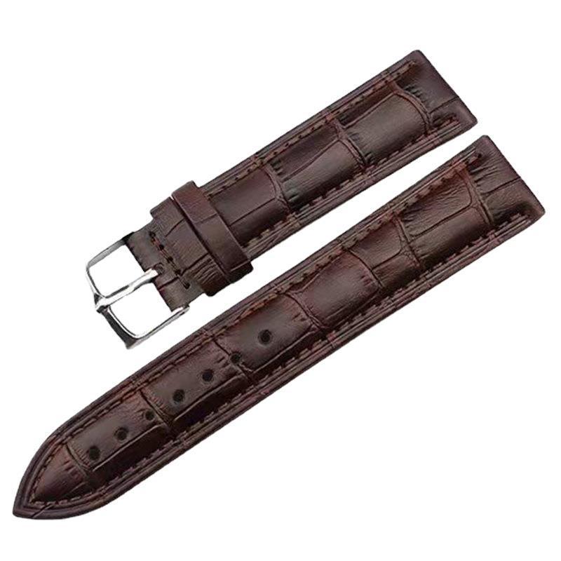 Inventario de alta calidad correa de cuero negro café marrón 12 / 14 / 16 / 18 / 2022 correa de cuero de bambú
