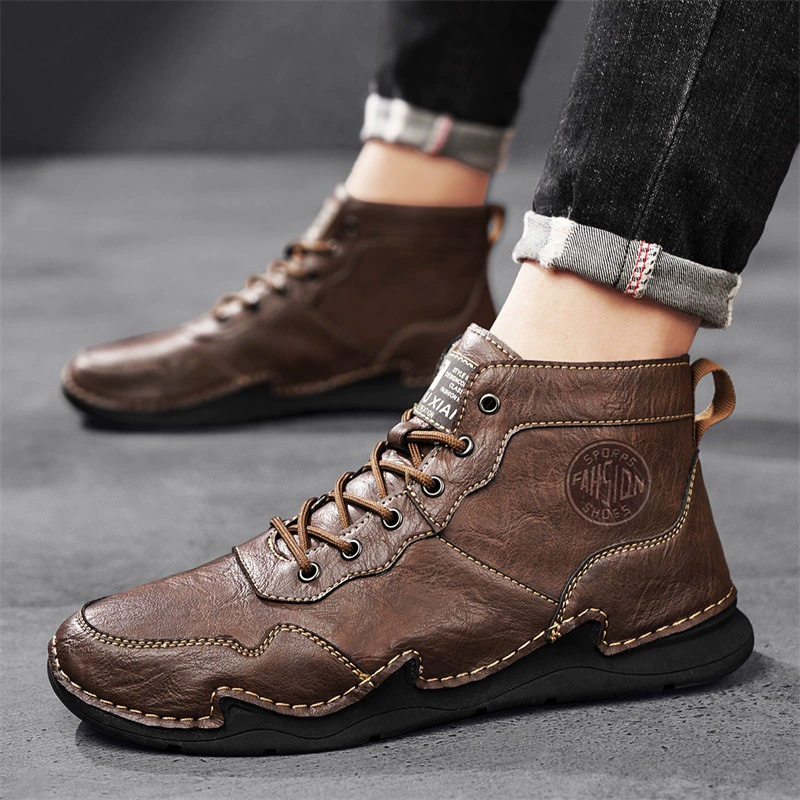 Ботинки (Martens) натуральная кожа, утеплённые, высокий голеностоп, размеры 38–46