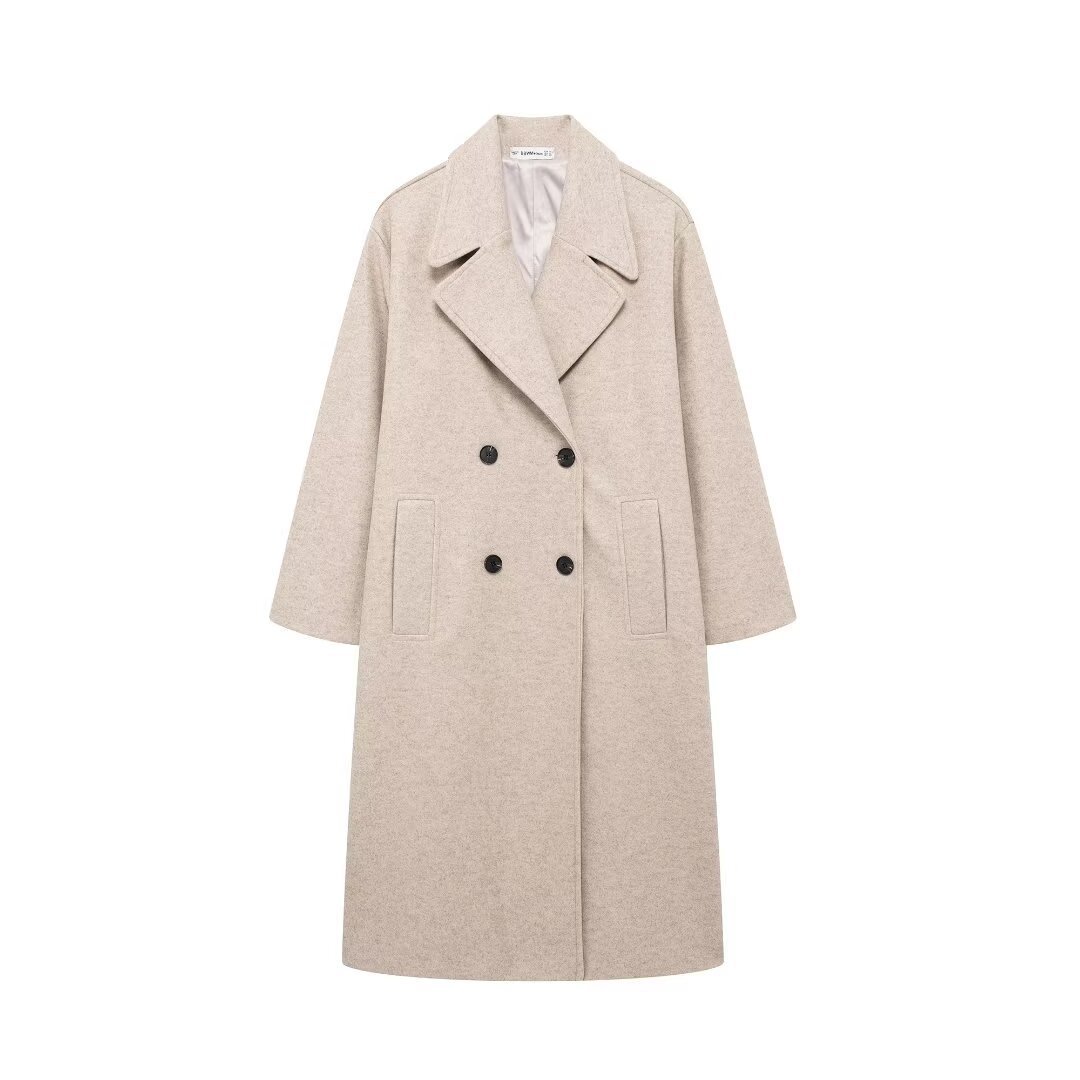 Women's clothing 2024 autumn and winter new style temperament soft loose long coat_voghion.com