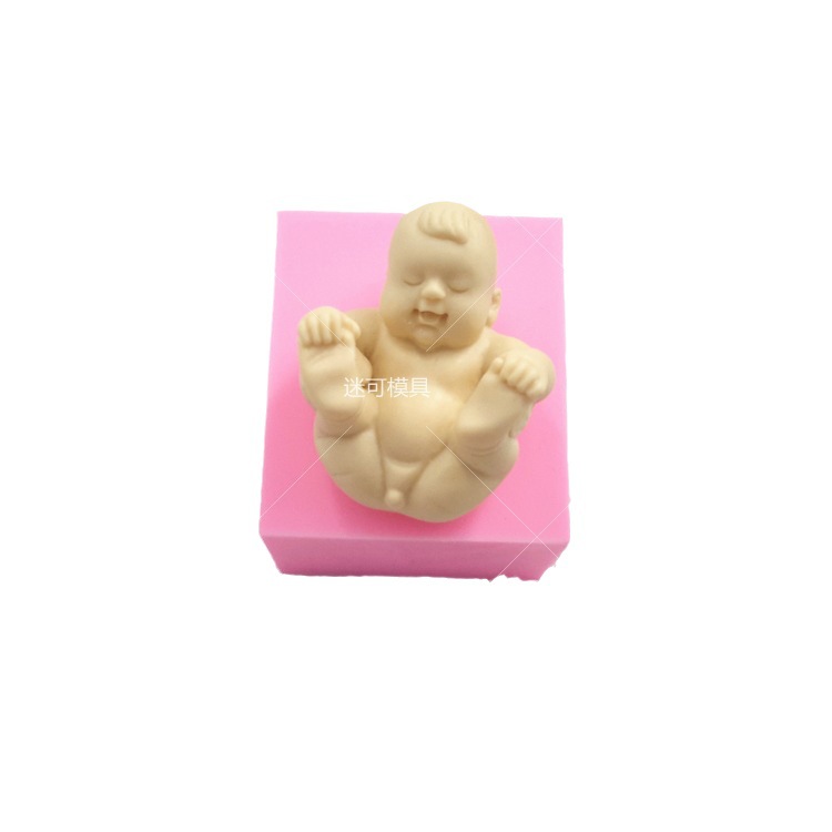 Fondant molde masculino bebé de silicona molde de la torta del chocolate para hornear herramientas al por mayor