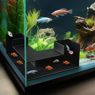 Creative aquarium decoration-aquarium cave hiding place 360 ° viewing, interesting aquarium tunnel